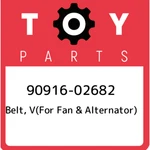 90916-02682 Toyota Belt, V(for Fan & Alternator) 9091602682, New Genuine Oem Par. Fixed Price $68.76.