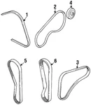 Genuine Gm Ac Belt 30005359. Fixed Price $14.25.
