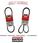 Mitsubishi 99-2005 L4 2.4L Bando Oem Belt Set Alt / Ac Ps 5PK940 & 5PK1365. Fixed Price $24.95.