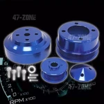 Underdrive Serpentine Pulley Set Blue Aluminum 1979-1993 Ford Mustang 5.0. Fixed Price $197.39.