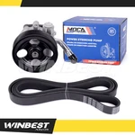 Power Steering Pump W/ Pulley Serpentine Belt Fit 2012-2018 Jeep Wrangler 3.6L. Fixed Price $73.50.