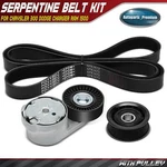 3PCS Serpentine Belt Drive Component Kit For Chrysler 300 Dodge Charger Ram 1500. Fixed Price $53.79.