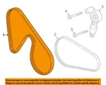 Chevrolet Gm Oem 2016 Camaro-serpentine Drive Fan Belt 12643218. Fixed Price $23.01.