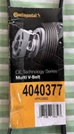 4040377 Serpentine Multi V-belt Continental. Fixed Price $15.00.