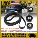4X Serpentine Belt Drive Component Kit For Chevy Silverado 3500 Gmc Sierra. Fixed Price $70.28.