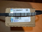New Genuine Gm Vacuum Pump Belt 12643517 Fits Various Truck Models 2015-20. Fixed Price $22.95.