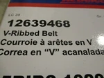 Oem New 07-12 Gm Chevrolet Pontiac Saturn Serpentine Belt 12639468. Fixed Price $30.00.