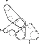 Genuine Mitsubishi Ac Belt MB813344. Fixed Price $15.46.