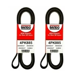 Pack Of 2 Serpentine Belt Oes For Mazda Mitsubishi Bando 4PK885. Fixed Price $28.64.