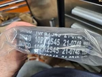 Dayco Accessory Drive Belt 10PK2545 (21-0748) Nos 3030-01-564-1653. Fixed Price $13.00.