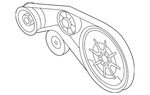 Genuine Audi Serpentine Belt 07L-903-137-C. Fixed Price $44.46.