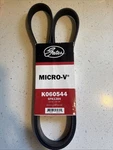 Serpentine Belt-premium Oe Micro-v Gates K060544 6PK1384. Fixed Price $19.99.