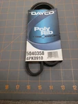 Serpentine Belt Dayco 5040358. Fixed Price $14.95.