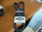Roadmax 6K863AP Serpentine Belt. Fixed Price $20.00.