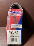 Duralast 4PK1080 Multi-v Serpentine Belt 425K4 1998-2006 Kia Sephia/spectra 1.8L. Fixed Price $9.00.
