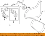 Hyundai Oem 15-21 Santa Fe Sport Belts Pulleys-serpentine 252122GGA1. Fixed Price $63.20.