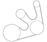 Genuine Nissan Serpentine Belt 11720-6RC0E. Fixed Price $71.55.
