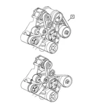 Genuine Mopar Serpentine Belt 05037206AE. Fixed Price $121.70.