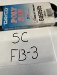 Dayco Poly-rib Serpentine Belt 5050505 (5PK1285). Fixed Price $13.50.
