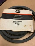 One Genuine Gates Hi-power Ii Wrapped V-belt C75. Fixed Price $38.95.
