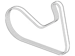 Genuine Bmw Serpentine Belt 11-28-5-A6F-413. Fixed Price $36.79.