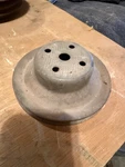 Vintage Oem Double Groove V-belt Water Pump Pulley 3-BOLT Classic Engine Rat Rod. Fixed Price $52.50.