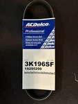 Acdelco Gold 3K196SF Serpentine Belt. Fixed Price $7.50.