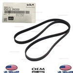 Genuine Serpentine Drive Belt V-ribbed 2022-2026 Kia Carnival 3.5L 25212-3N300. Fixed Price $49.95.