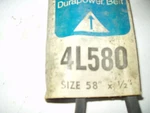 Dayco 4L580 Accessory Drive Belt - .50" X 58". Fixed Price $10.99.