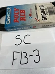 Dayco Poly-rib Serpentine Belt 6060470 (6PKK1195). Fixed Price $18.00.