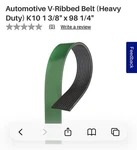 Fleet Runner Napa Micro-v Belt 25100976HD 1-3/8 X 98-1/4. Fixed Price $79.00.