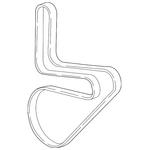Genuine Gm V-ribbed Serpentine Belt 12668317. Fixed Price $94.35.
