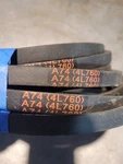 Lot Of 5 Belts New A74 (4L760) Gates 1/2 In Top Width, Strand, Od. Fixed Price $55.00.