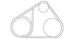Genuine Mitsubishi Ac Belt 7814A030. Fixed Price $25.86.