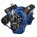 Black Ford 289 & 302 Serpentine Pulley Conversion Kit - Alternator Only Sbf. Fixed Price $355.00.