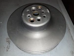 Billet Aluminum Racing Water Pump Pulley Sbc Dual Deep Groove 7-3/4" Diameter. Fixed Price $84.50.