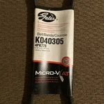Serpentine Belt-premium Oe Micro-v Gates K040305. Fixed Price $10.00.