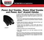 Bando 3-3V475 Rib Power Ace Combo V-wedge Banded Belt Wrapped BB32. Fixed Price $12.50.
