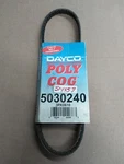 Serpentine Belt Dayco Polycog 5030240. Fixed Price $10.00.