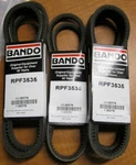 (5) Bando RPF3535 Automotive Cogged V-belts Length 53.5" New. Fixed Price $35.62.