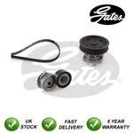 Gates Water Pump + Alternator Belt Kit Fits Vauxhall Fiat Suzuki #8504. Fixed Price $182.01.