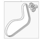 Genuine Volvo Serpentine Belt 31480362. Fixed Price $128.77.