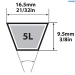 Mitsuboshi 5L820A Fhp Black General Utility V-belt X 0.63 W In.. Fixed Price $14.09.