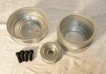 Billet Aluminum Serpentine Underdrive Pulley Set Sbf Ford Windsor V8 302 351W. Fixed Price $99.00.