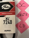 Gates Standard Xl High Capacity V-belt 7240. Fixed Price $13.50.