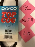 Dayco Top Cog 15208 V-belt. Fixed Price $13.50.