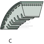 John Deere M121178 V-belt For Ride-on Mowers & Gators 9.5X610 Pix. Fixed Price $53.62.