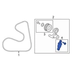For Honda Civic 2016-2024 311795A2A01 Belt Tensioner Damper. Fixed Price $308.62.