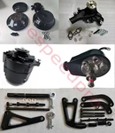 Black Chevy Pulley &bracket Kit Power Steering Long Water Pump Alternator. Fixed Price $493.99.