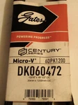 Gates Century Series Serpentine Dual Sided Micro-v Belt DK060472 6DPK1200. Fixed Price $20.00.